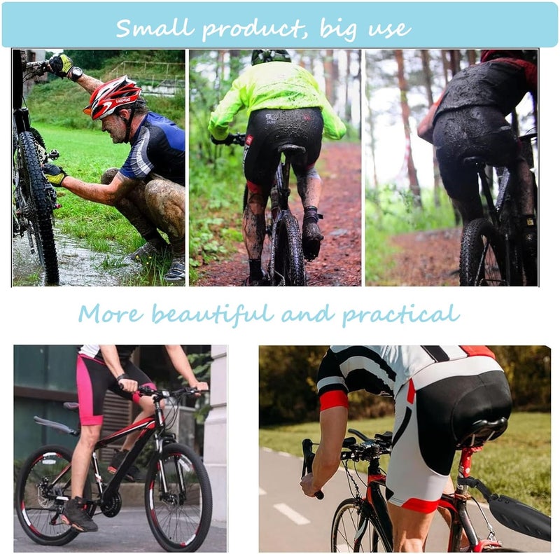 Fat Cat Adjustable Road Mountain Bike Bicycle Cycling Tire Front/Rear Mud Guards Mudguard Fenders Set (Black-2) - Image 5